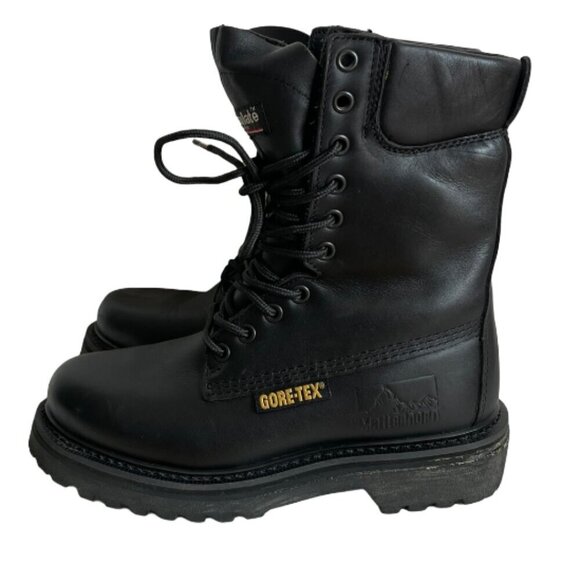 Matterhorn Prospector Black Boots Combat Goretex Vibram Thinsulate Men's Size 4 - Picture 3 of 14